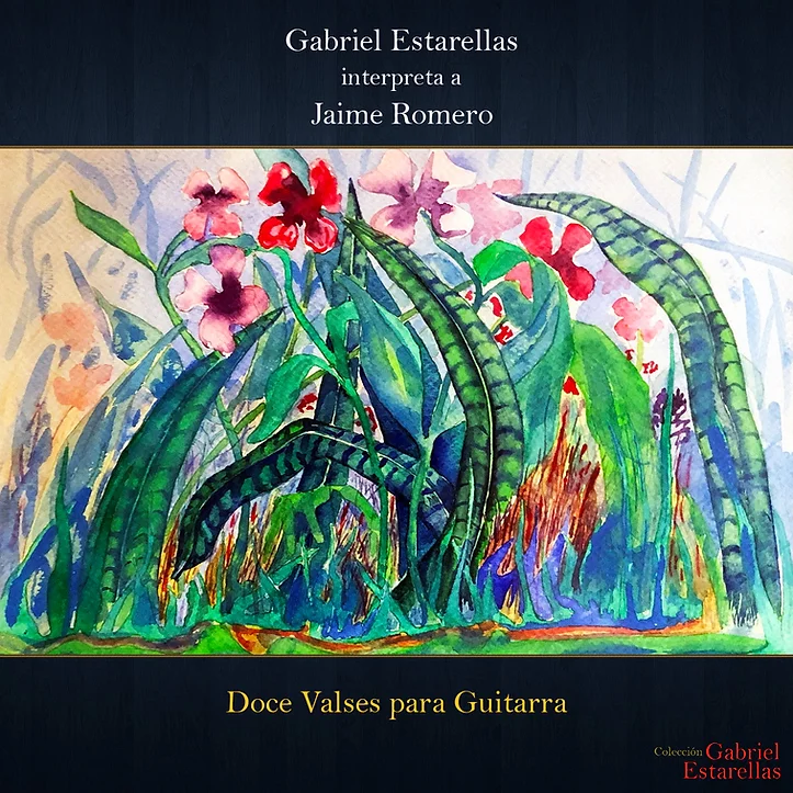 Album Cover - Gabriel Estarellas interprets Jaime Romero - Twelve Waltzes for Guitar
